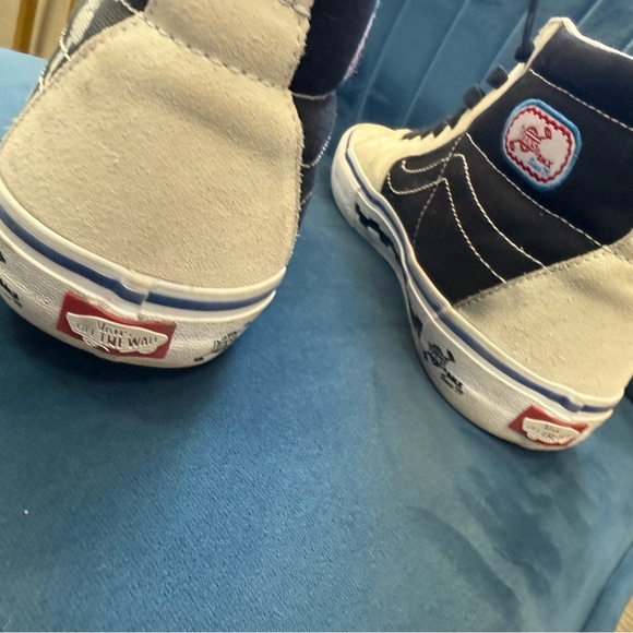 Vans Sk8-Hi Pro BMX ’79 Men’s High-Top Sneakers Black & Cream Size 13 - Picture 4 of 8